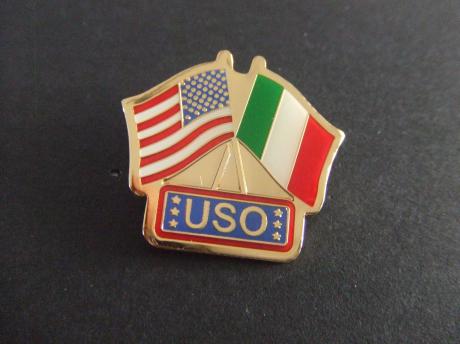 USO United Service Organizations vlag Amerika-Italie